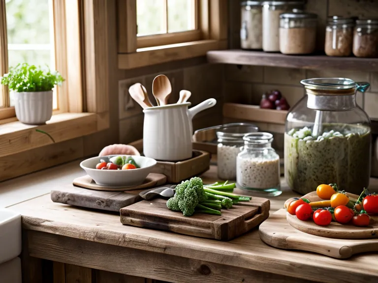 Légumes frais préparés à l'avance sur une planche en bois pour un menu de cuisine légère